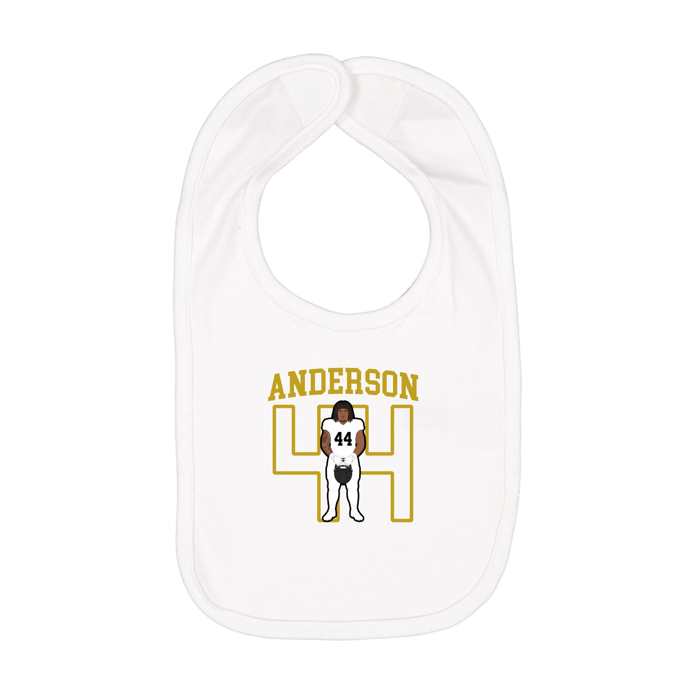 Infant Bib — Shirsey in White