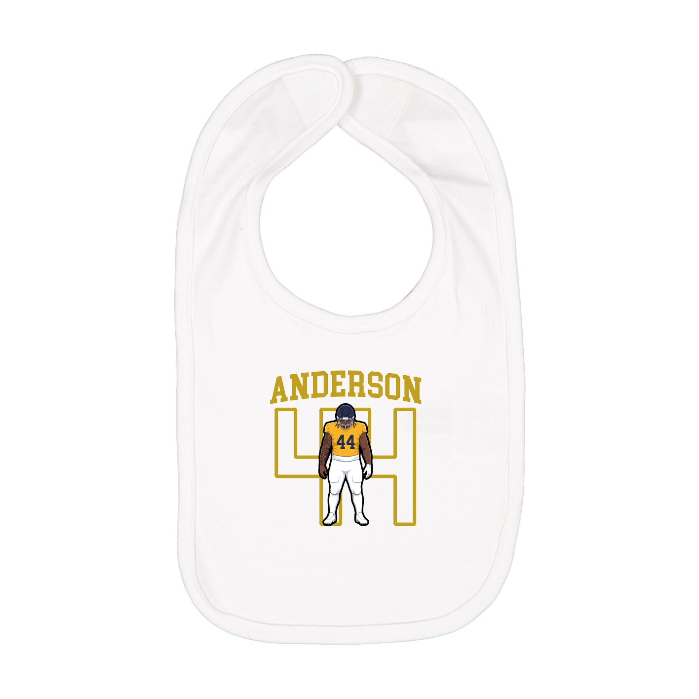 Infant Bib — Shirsey in White