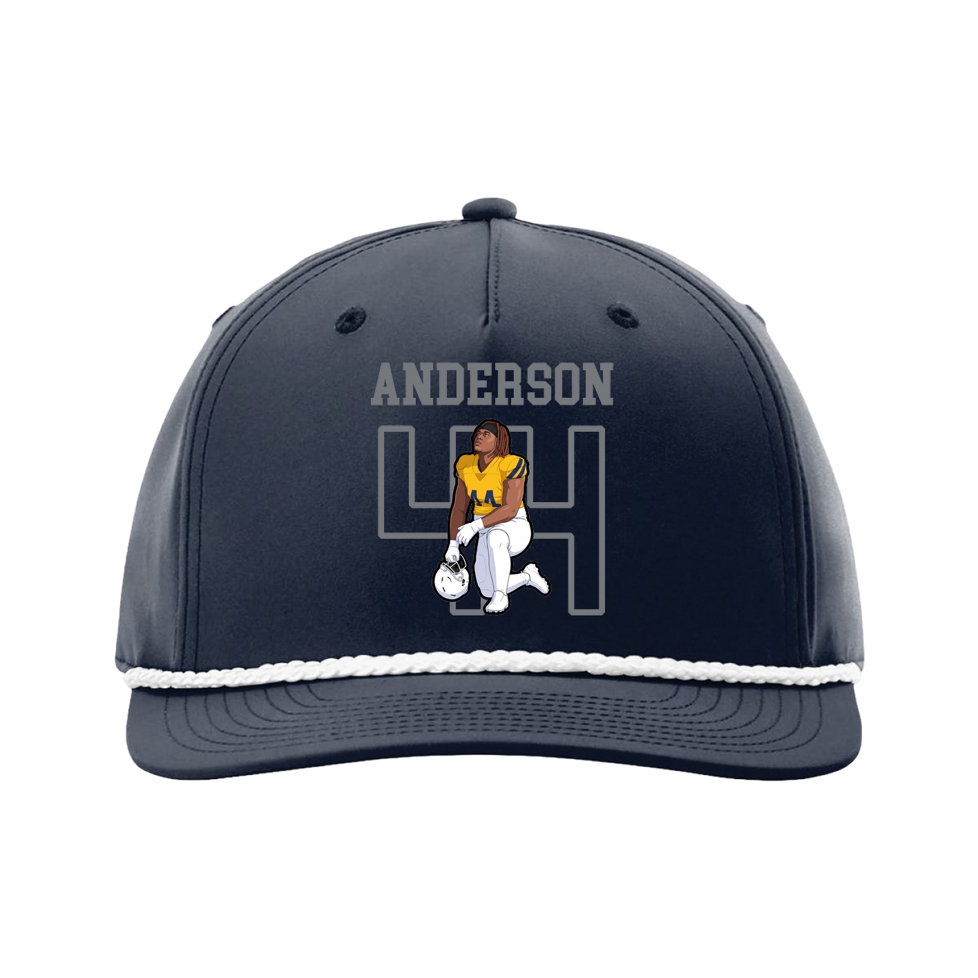 Five-Panel Classic Rope Cap — Shirsey in Navy