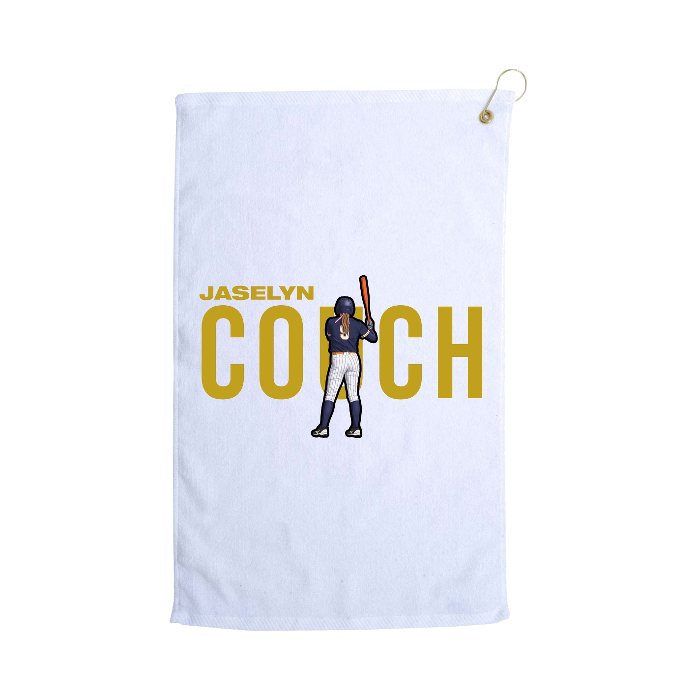 Golf Towel — Player Name in White