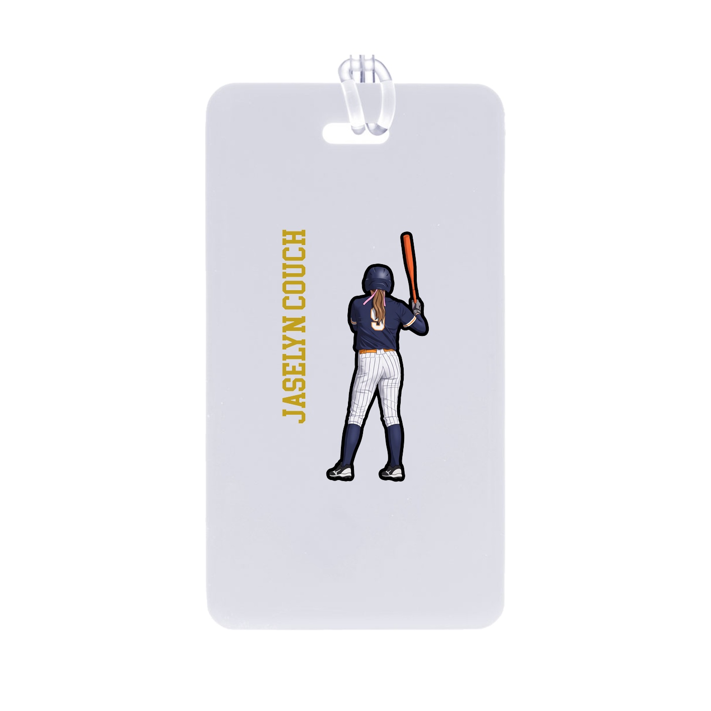 Bag Tag — Name Vertical in Classic