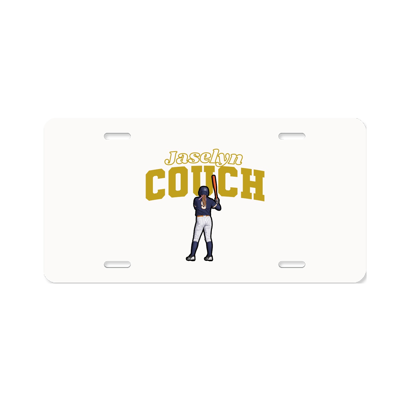 License Plate — Name Arch in Classic