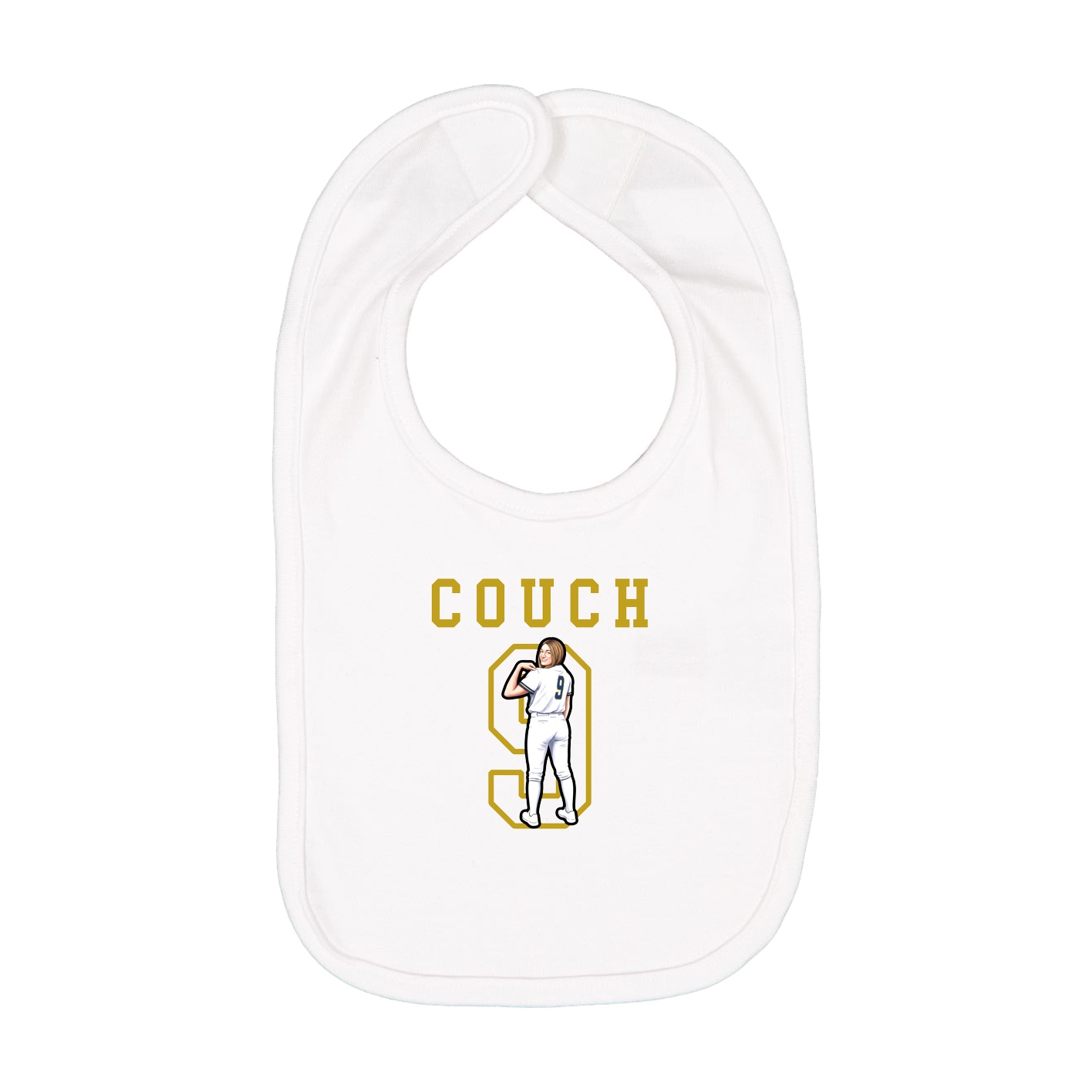 Infant Bib — Shirsey in White