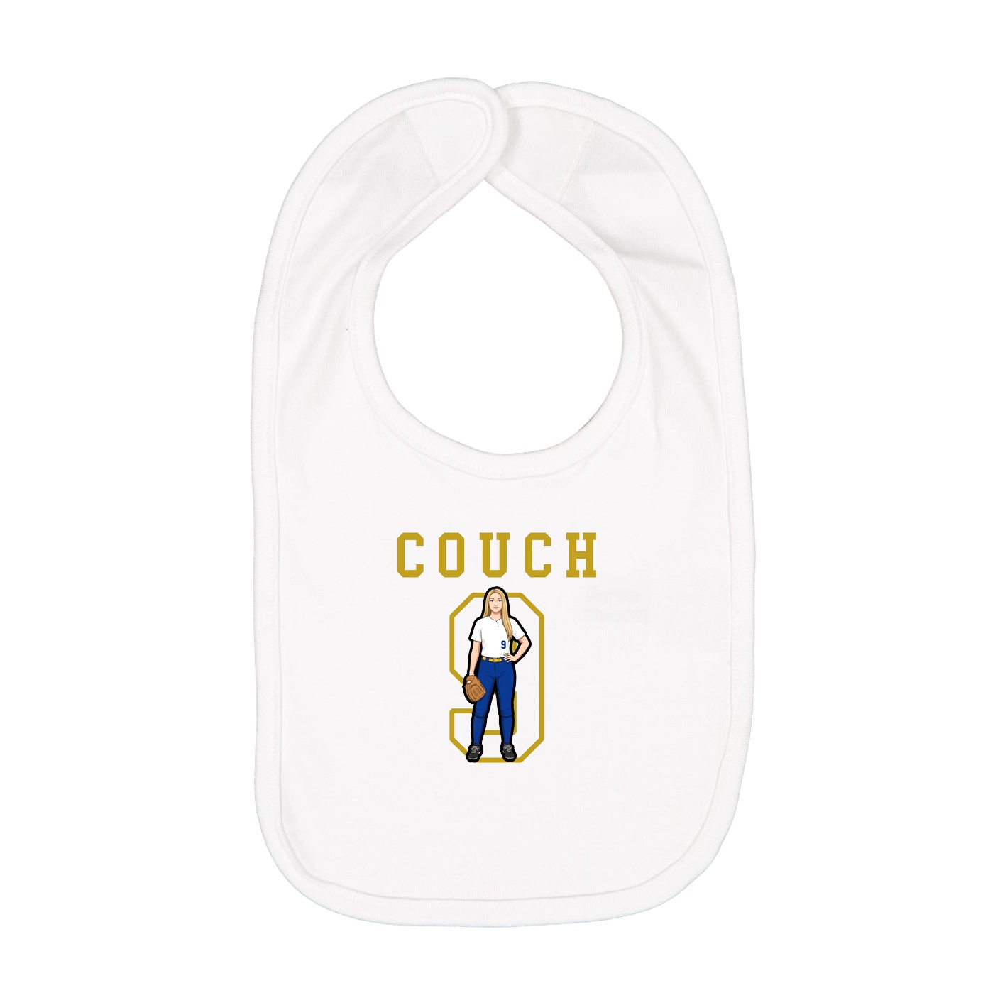 Infant Bib — Shirsey in White