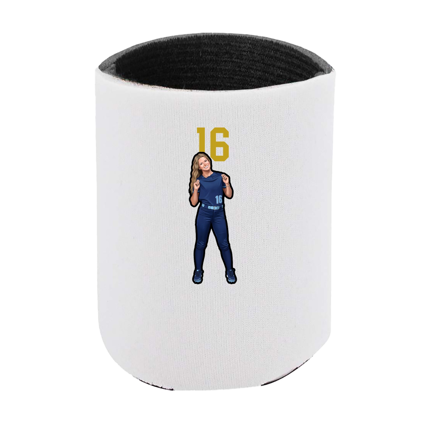 Can Holder — Number Top in White