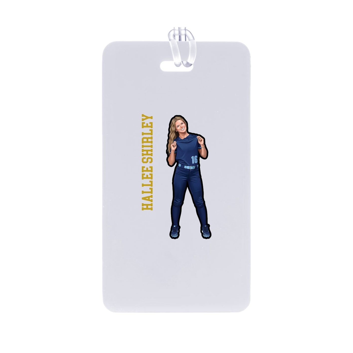 Bag Tag — Name Vertical in Classic