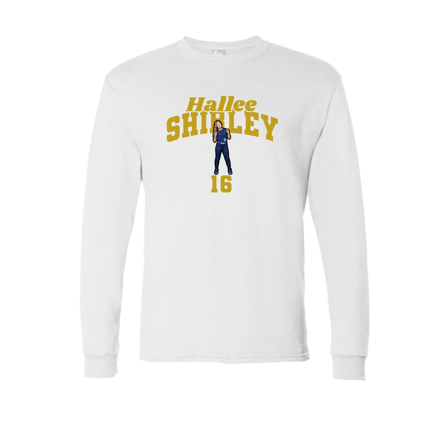 Long Sleeve Tee — Signature Arch in White