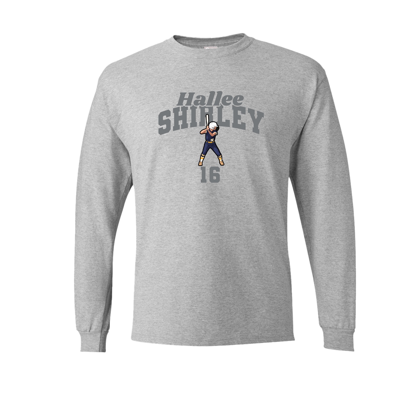 Long Sleeve Tee — Signature Arch in Grey