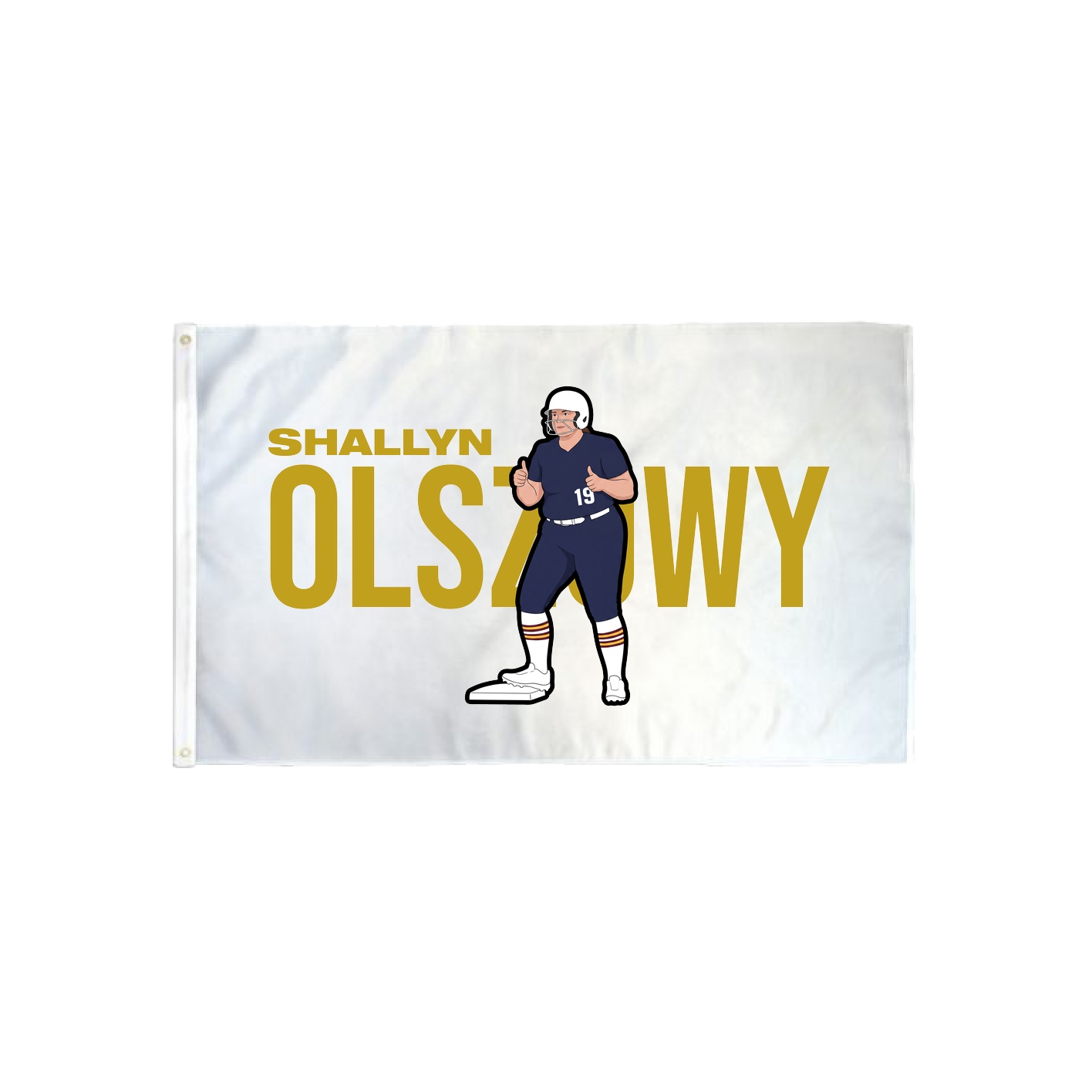 3x5 Flag — Player Name in Classic