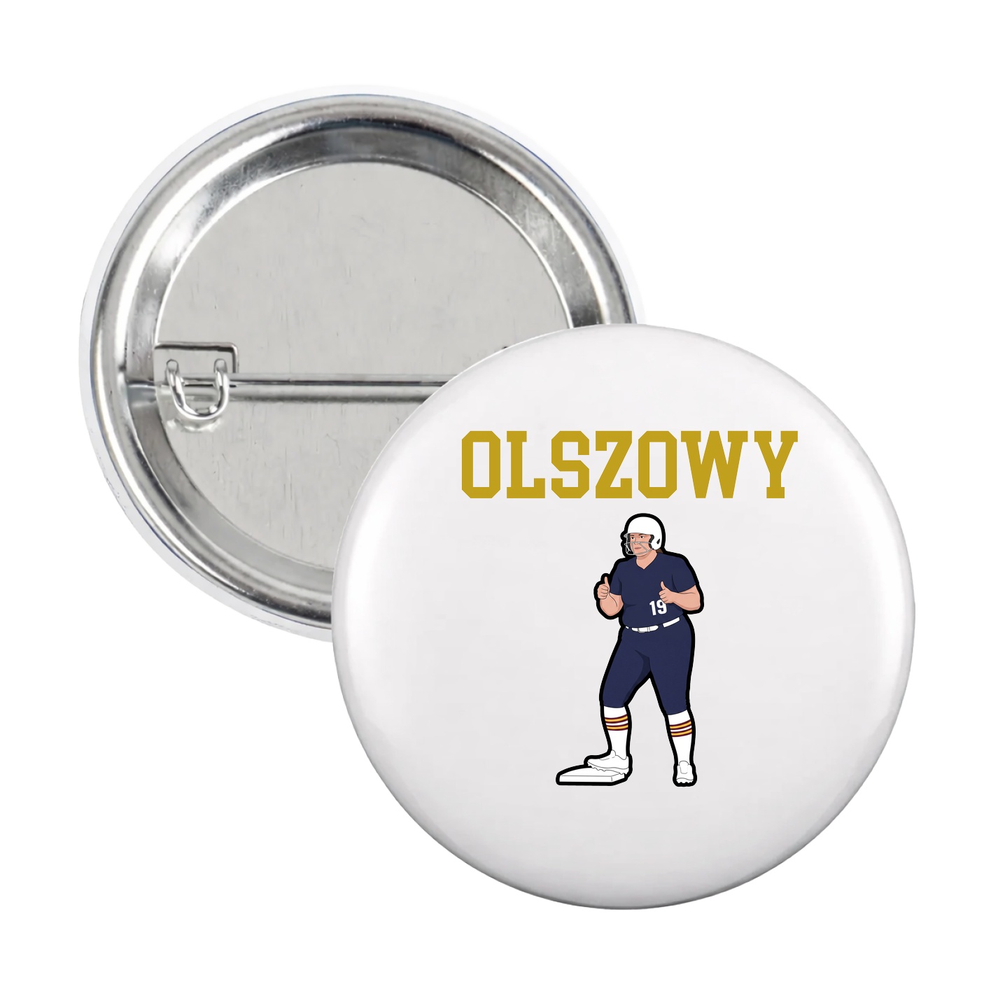 Game Day Button — Shirsey in White