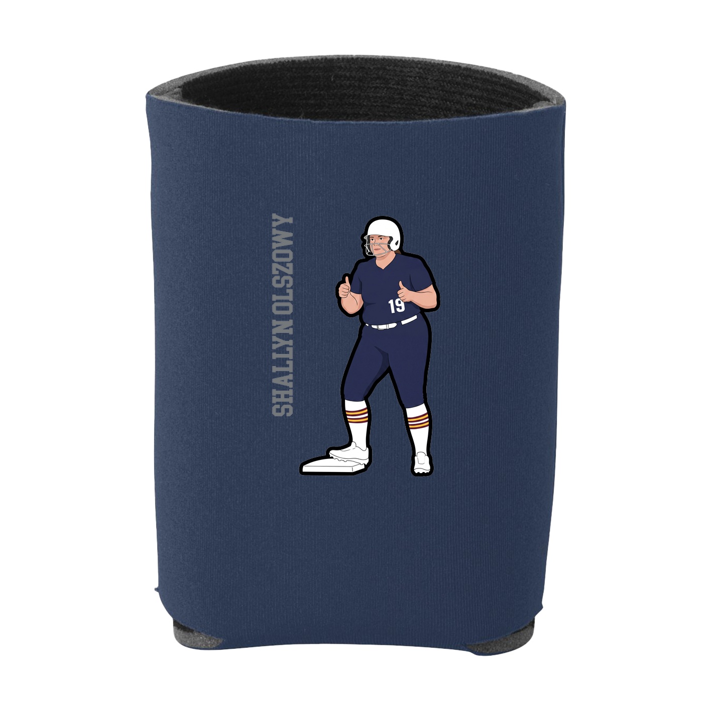 Can Holder — Name Vertical in Navy