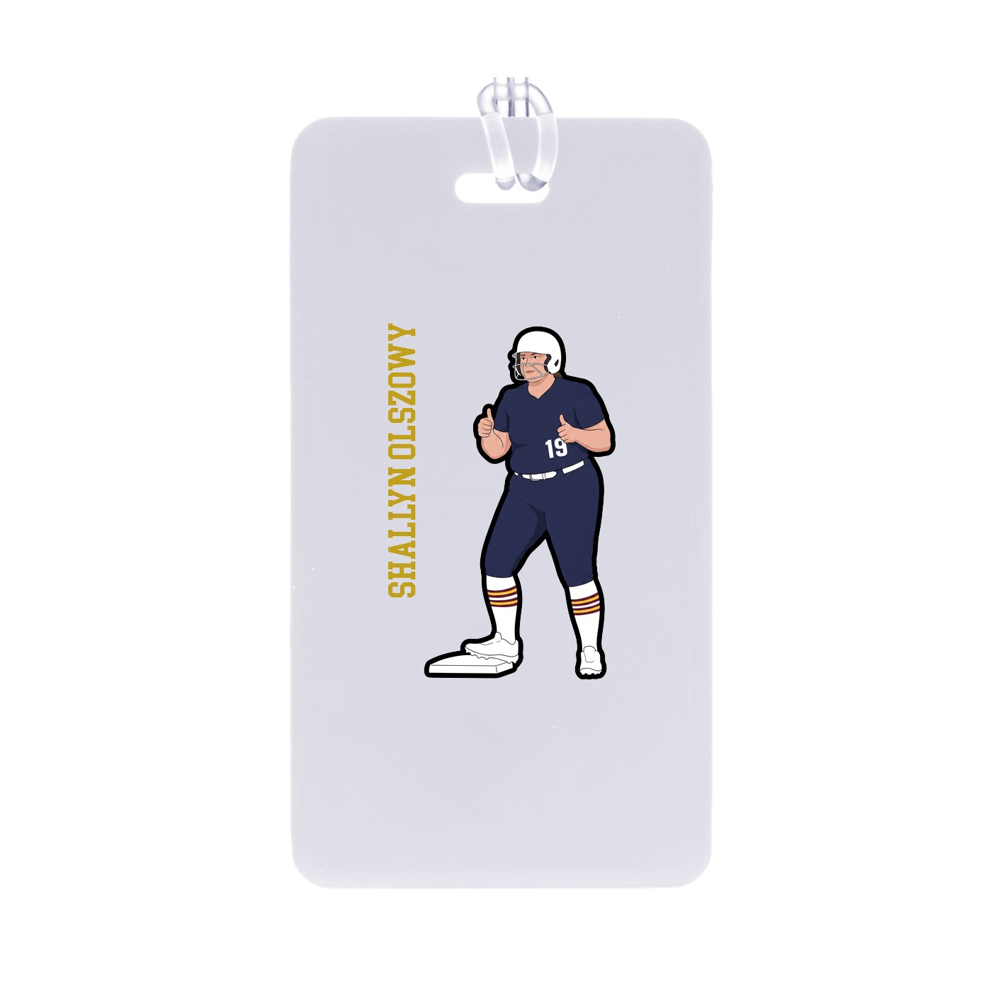 Bag Tag — Name Vertical in Classic
