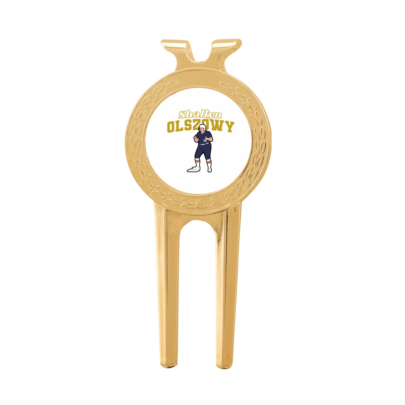 Divot Tool with Ball Marker — Name Arch in Classic