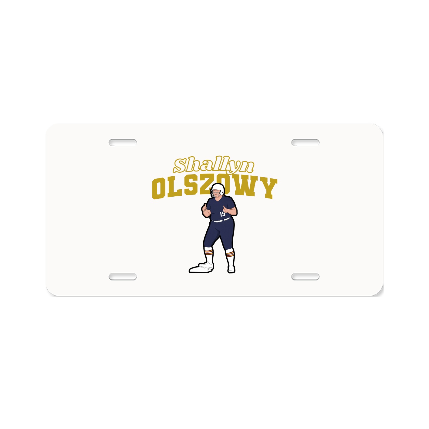 License Plate — Name Arch in Classic