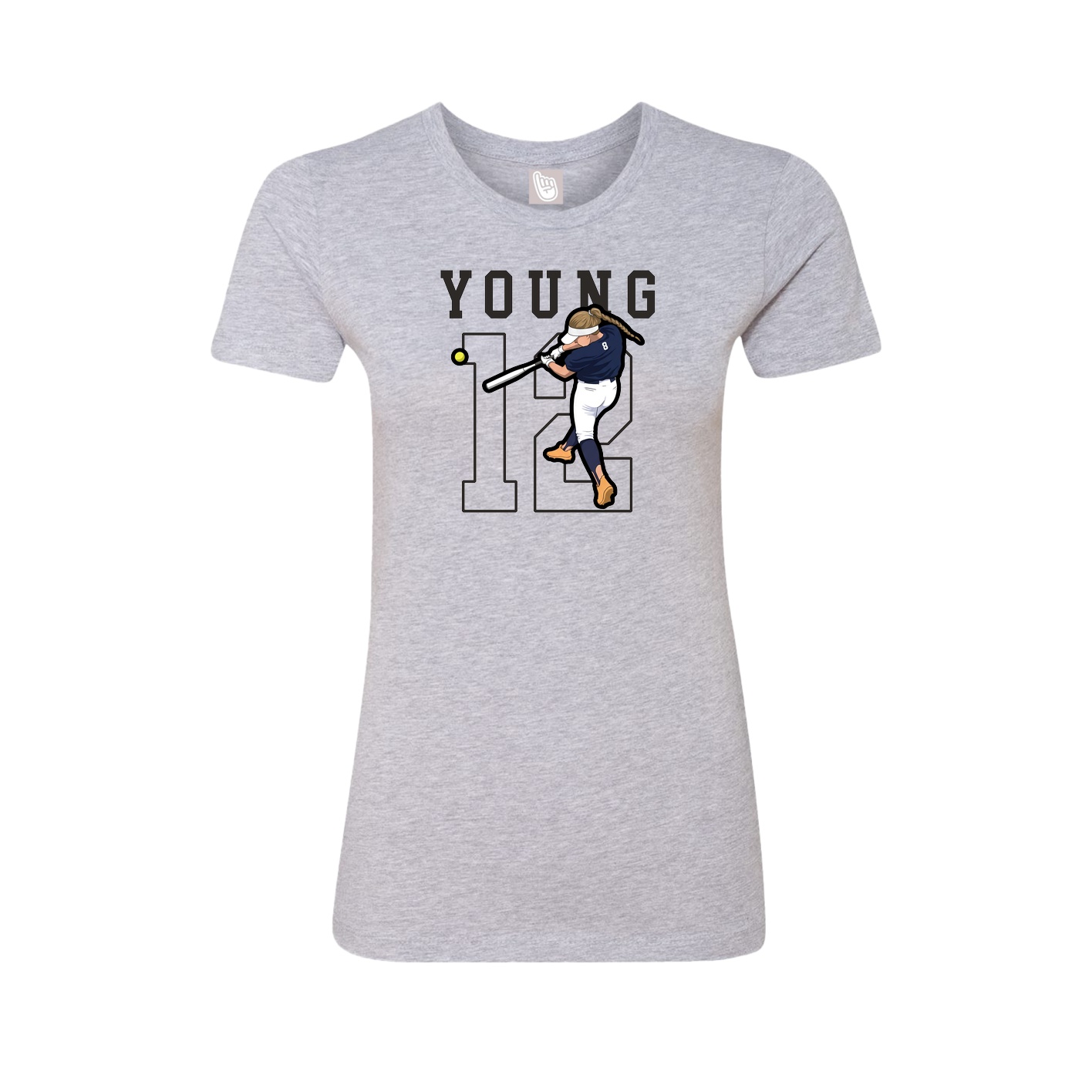 Fitted Women's Tee — Shirsey in Grey