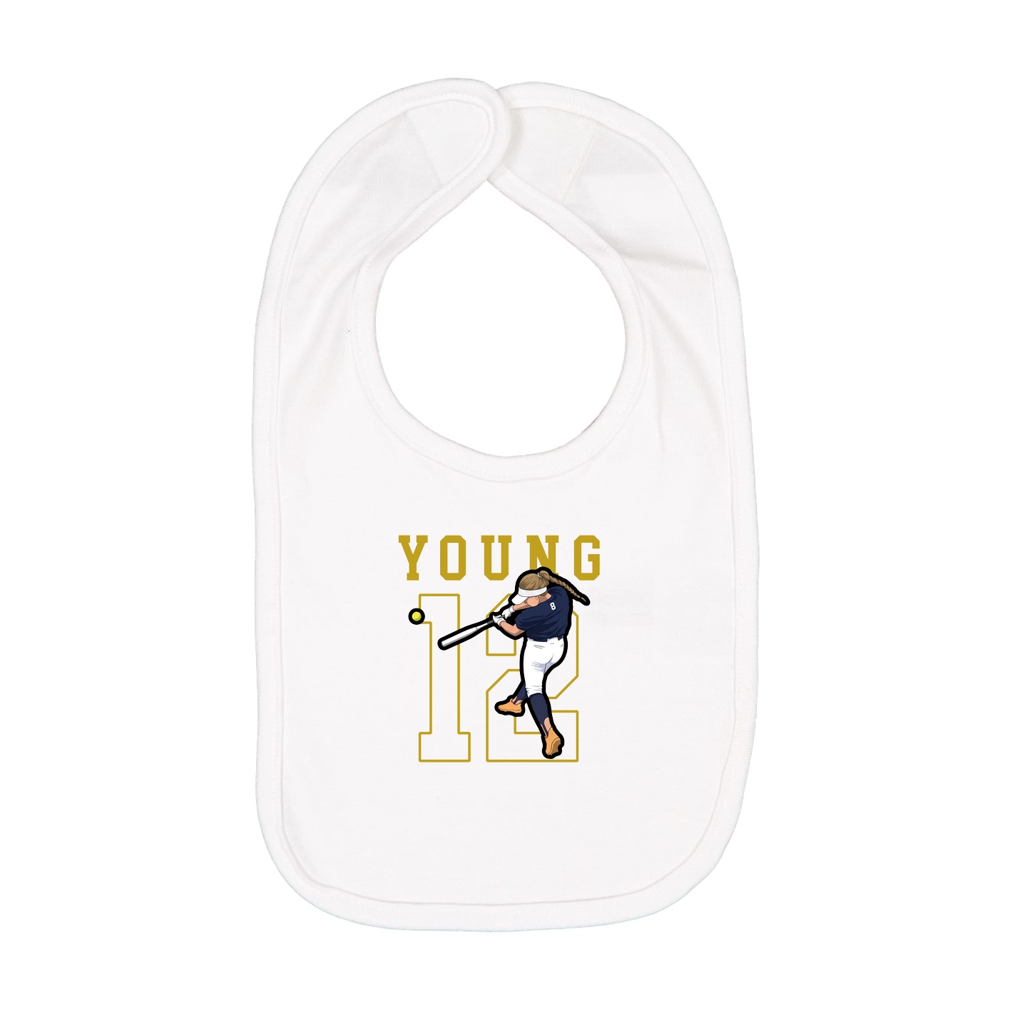 Infant Bib — Shirsey in White