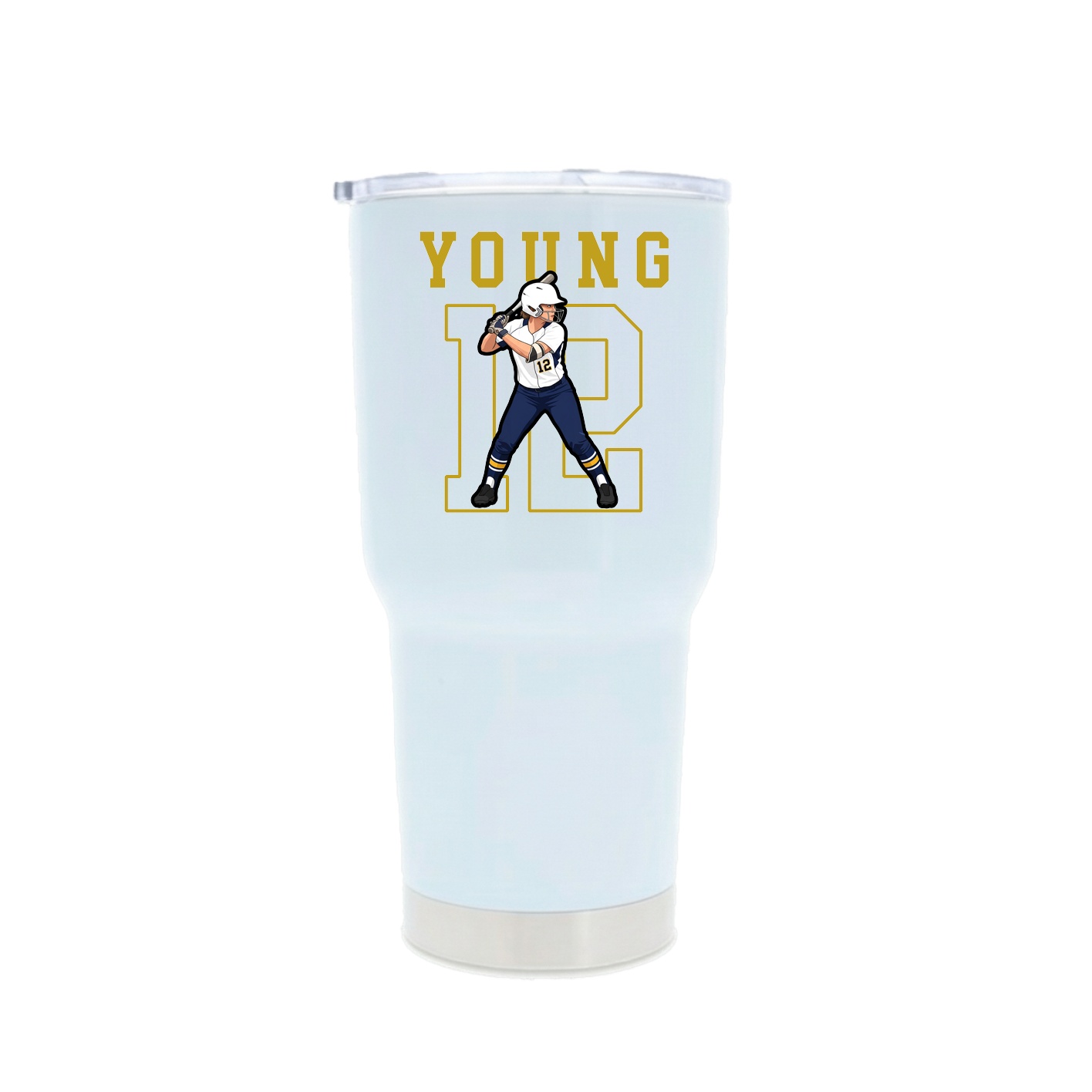 30oz Stainless Steel Tumbler — Shirsey in White