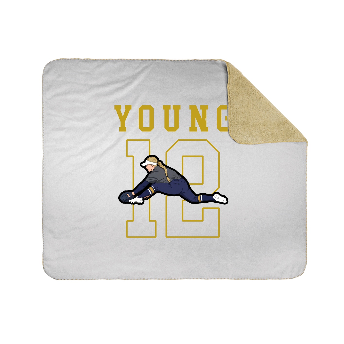 Throw Blanket — Shirsey in White