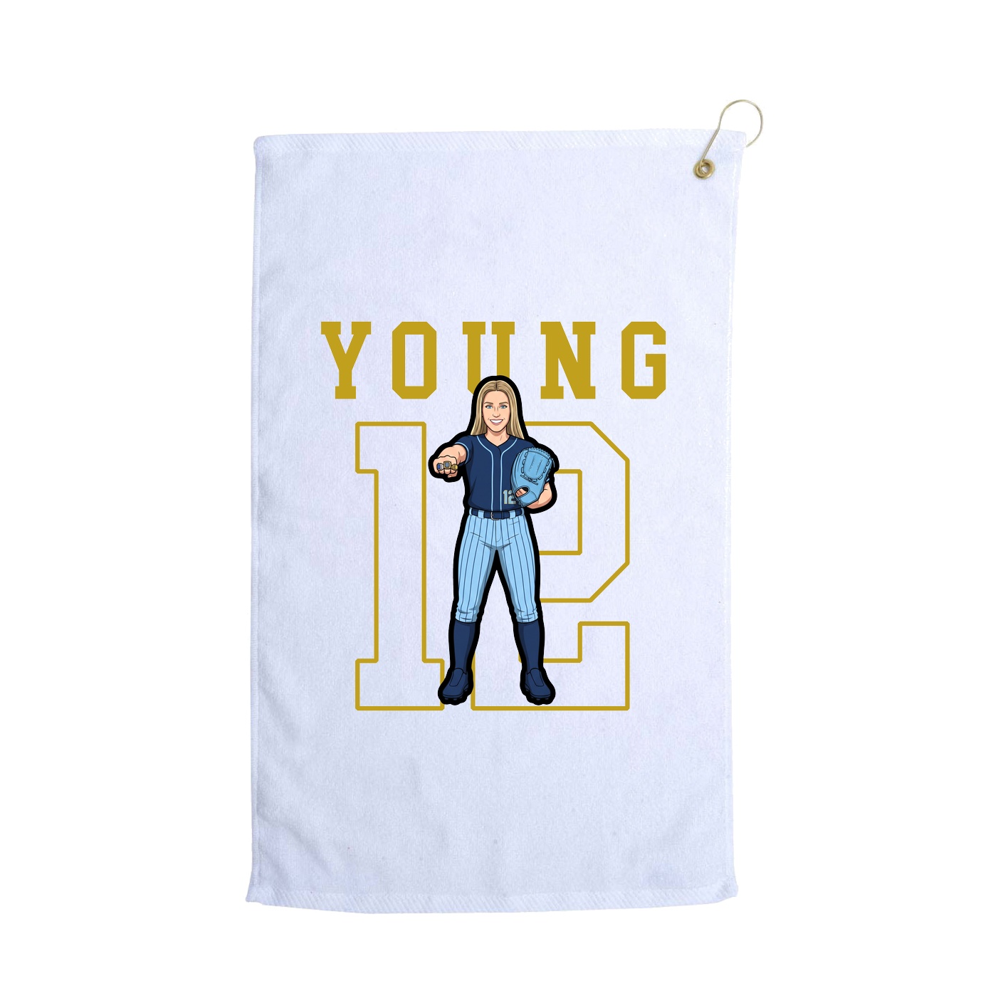 Golf Towel — Shirsey in White