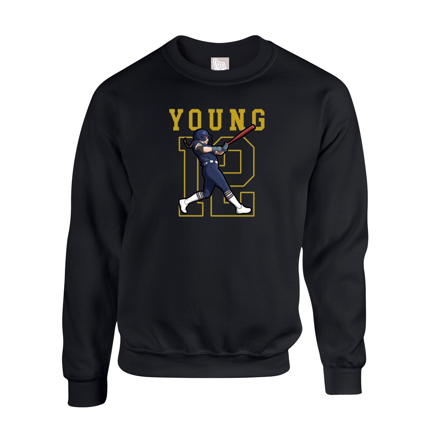 Fleece Crew — Shirsey in Black