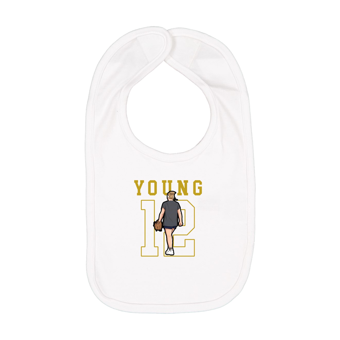 Infant Bib — Shirsey in White