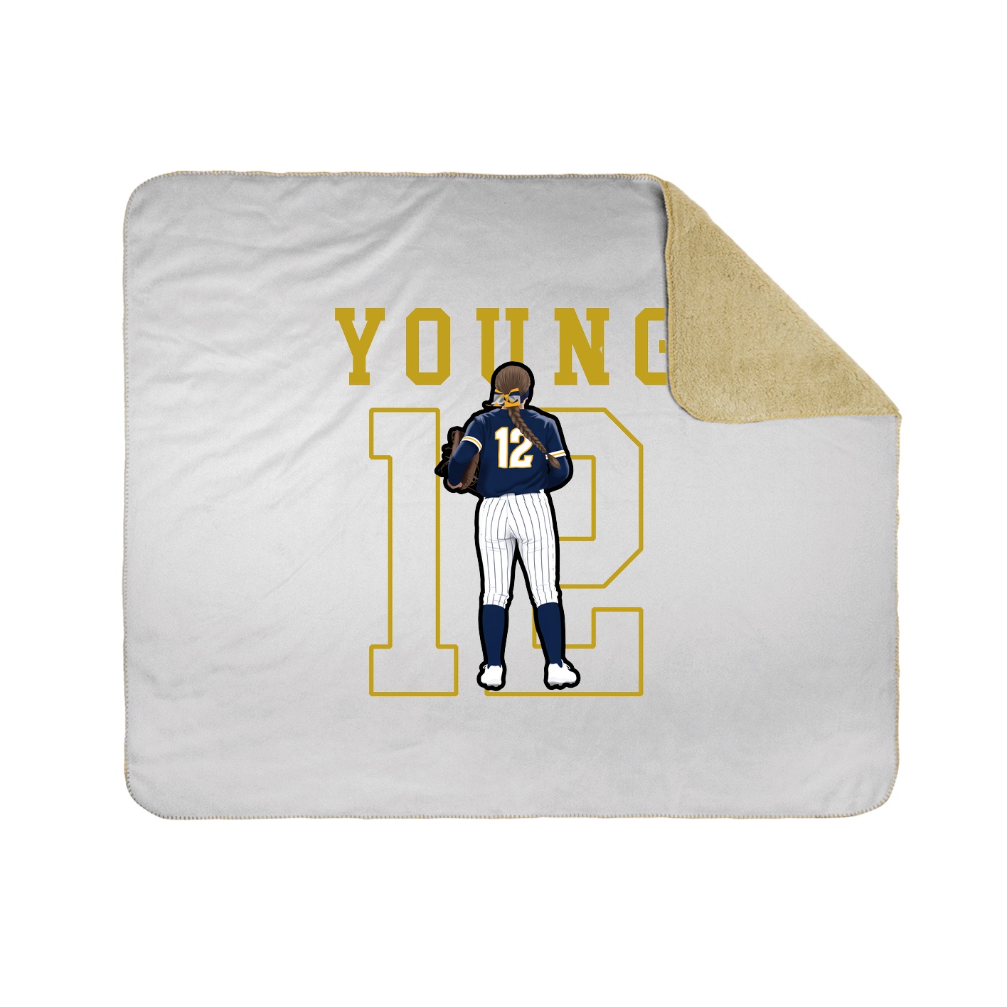Throw Blanket — Shirsey in White