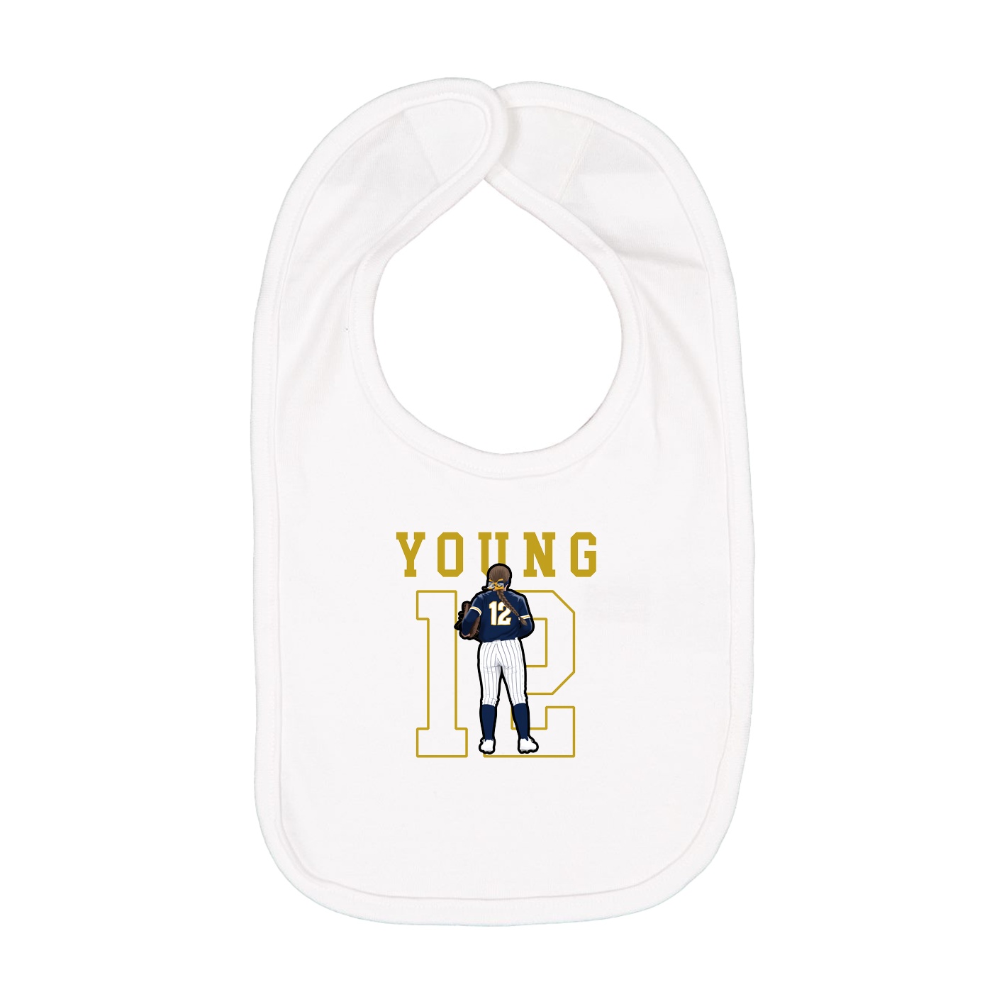 Infant Bib — Shirsey in White