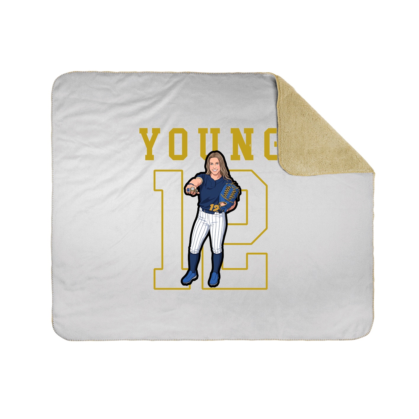 50x60 Sherpa Lined Throw Blanket