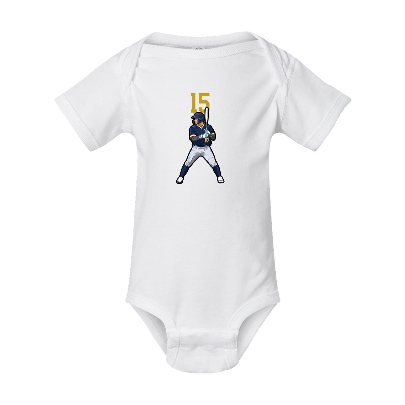 Baby Onesie — Number Top in White