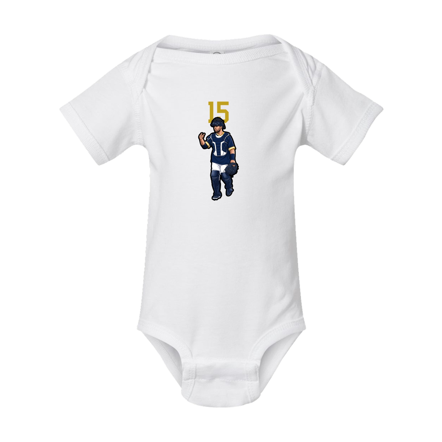 Baby Onesie — Number Top in White