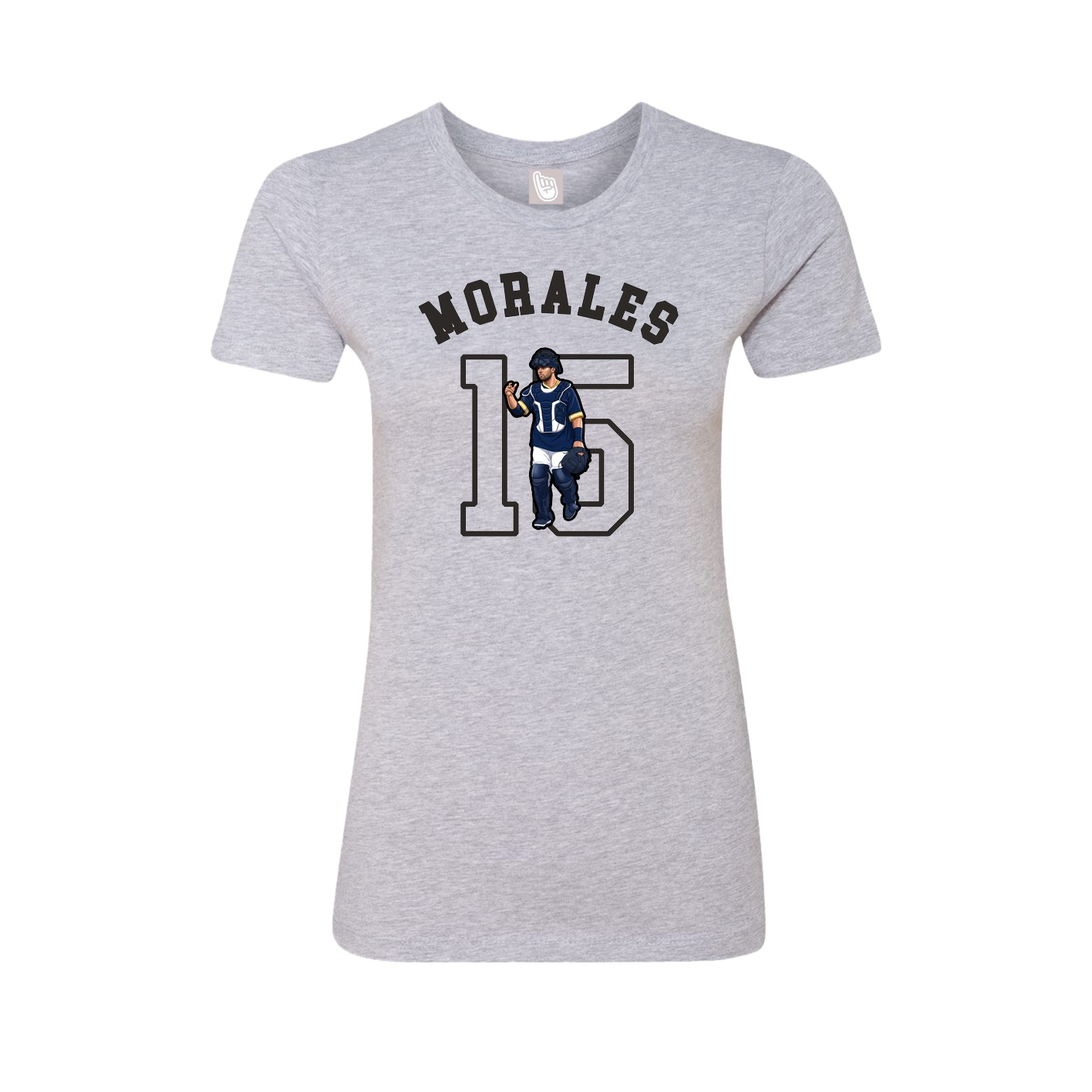 Fitted Women's Tee — Shirsey Arch in Grey