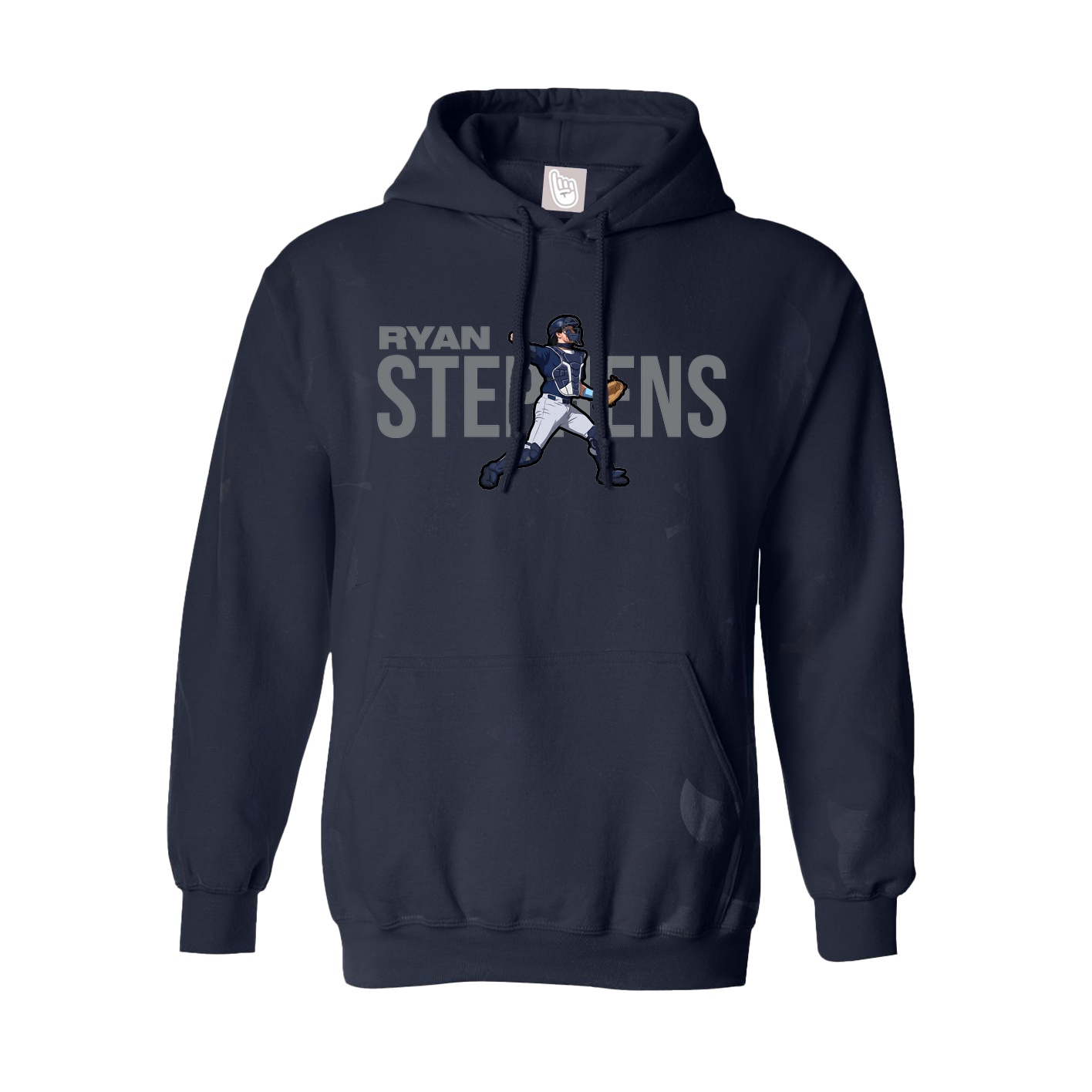 Youth Hoodie — Player Name in Navy
