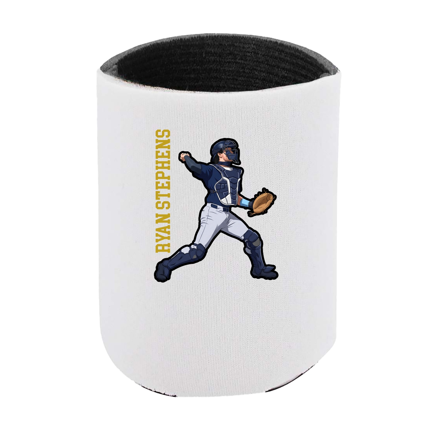 Can Holder — Name Vertical in White