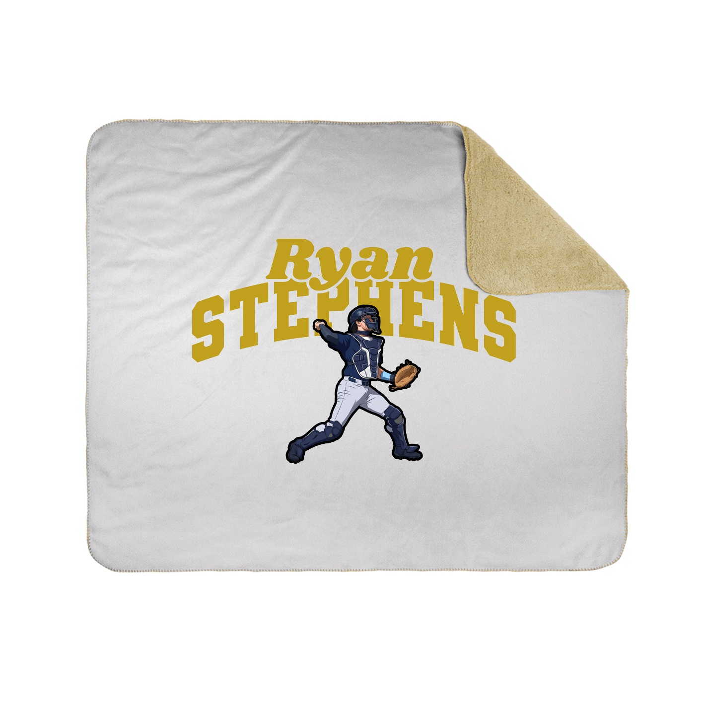 Throw Blanket — Signature Arch in White
