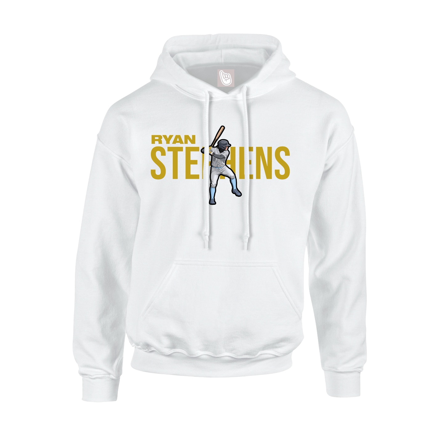 Youth Hoodie — Player Name in White