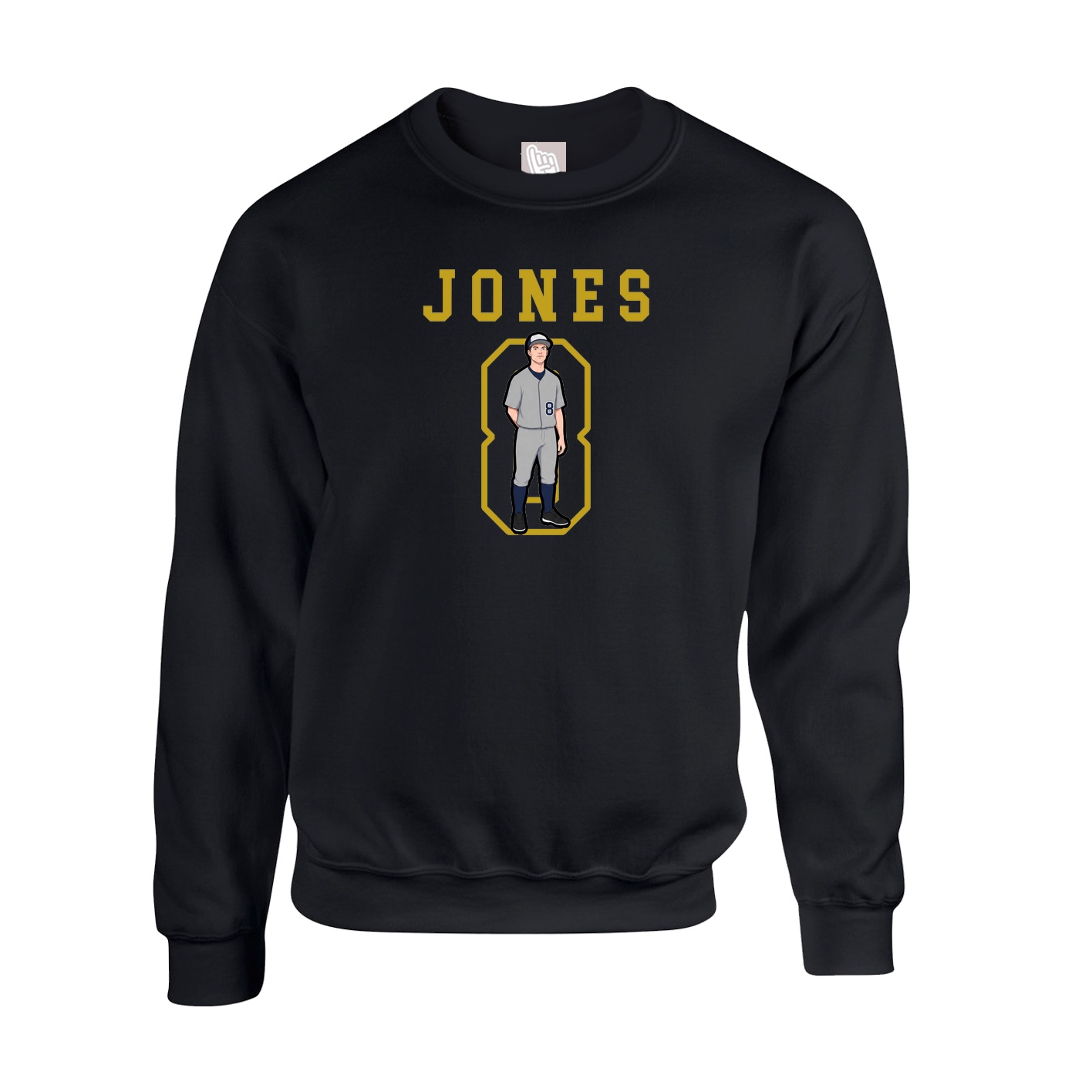 Fleece Crew — Shirsey in Black