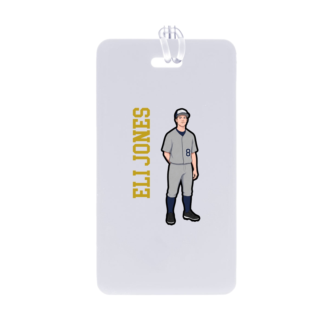 Bag Tag — Name Vertical in Classic