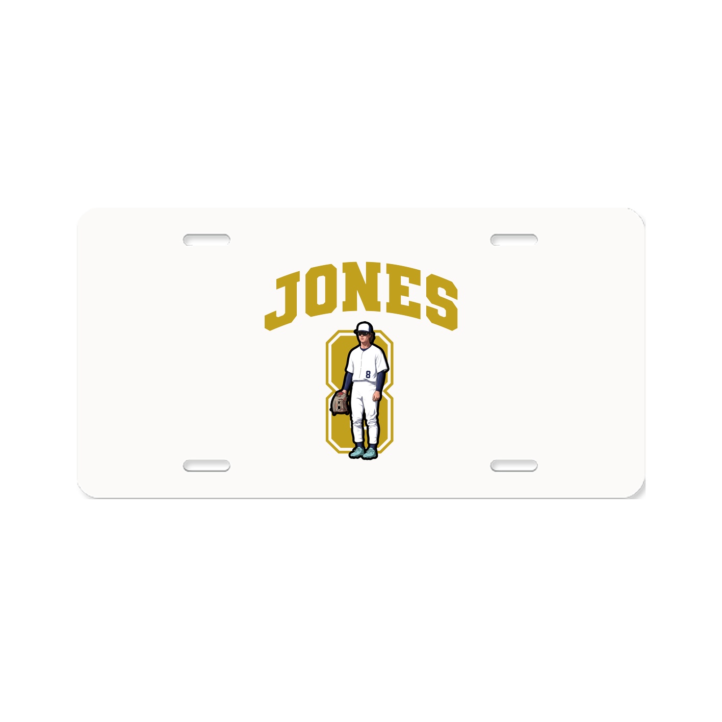 License Plate — Number in Classic