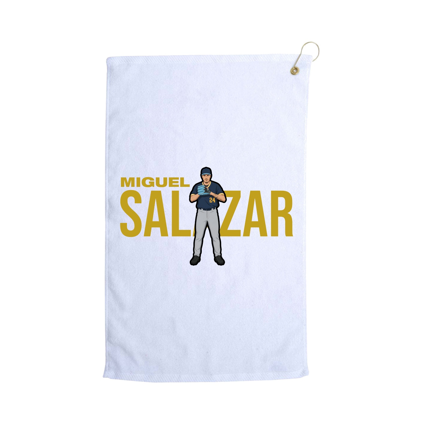 Golf Towel — Player Name in White