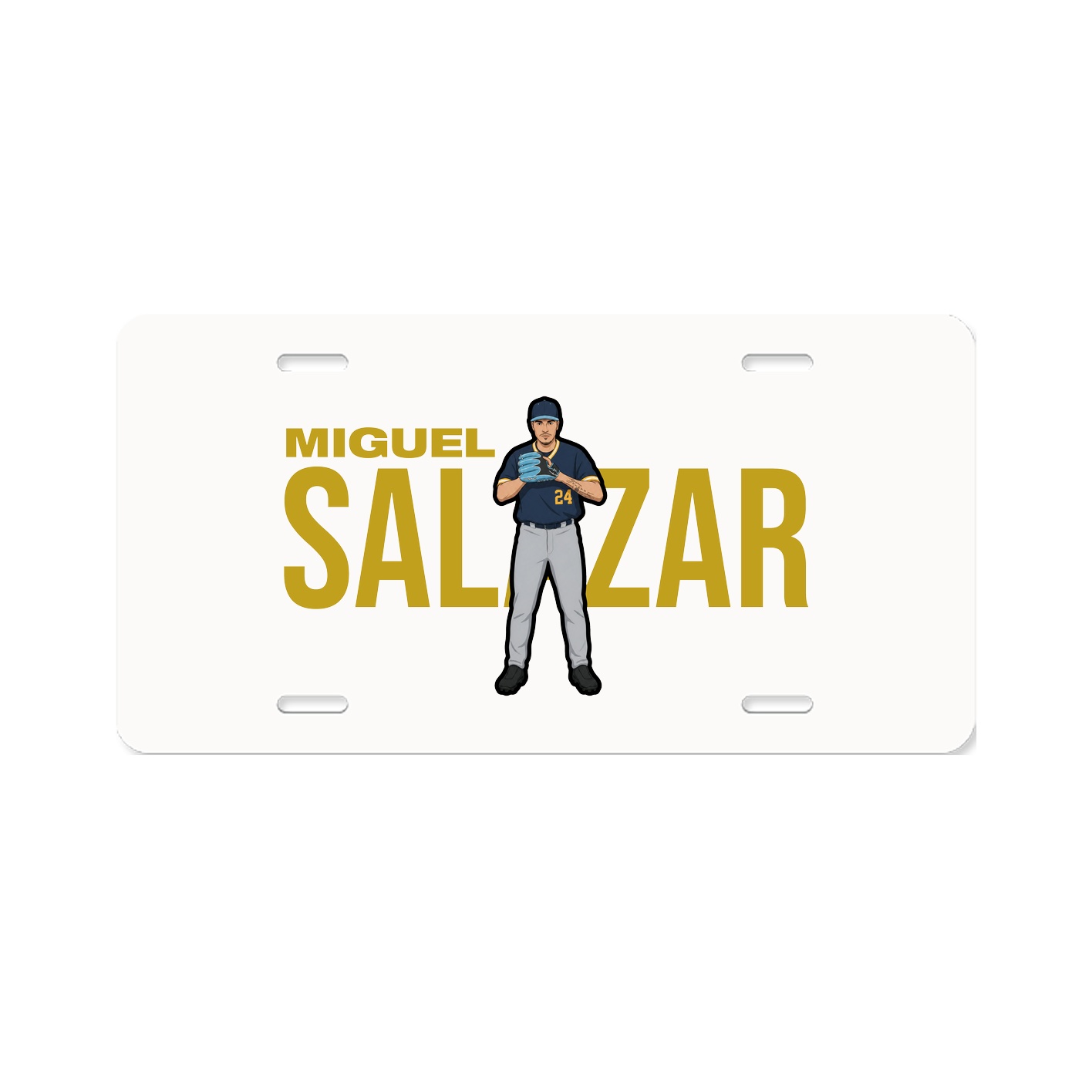 License Plate — Player Name in Classic