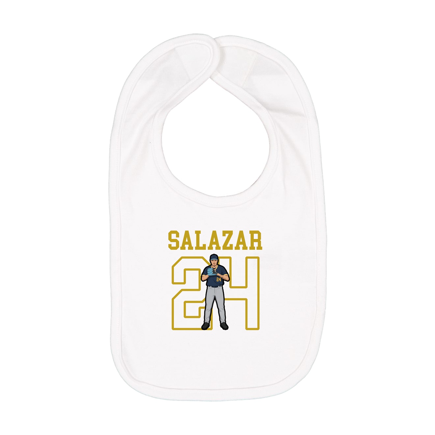 Infant Bib — Shirsey in White