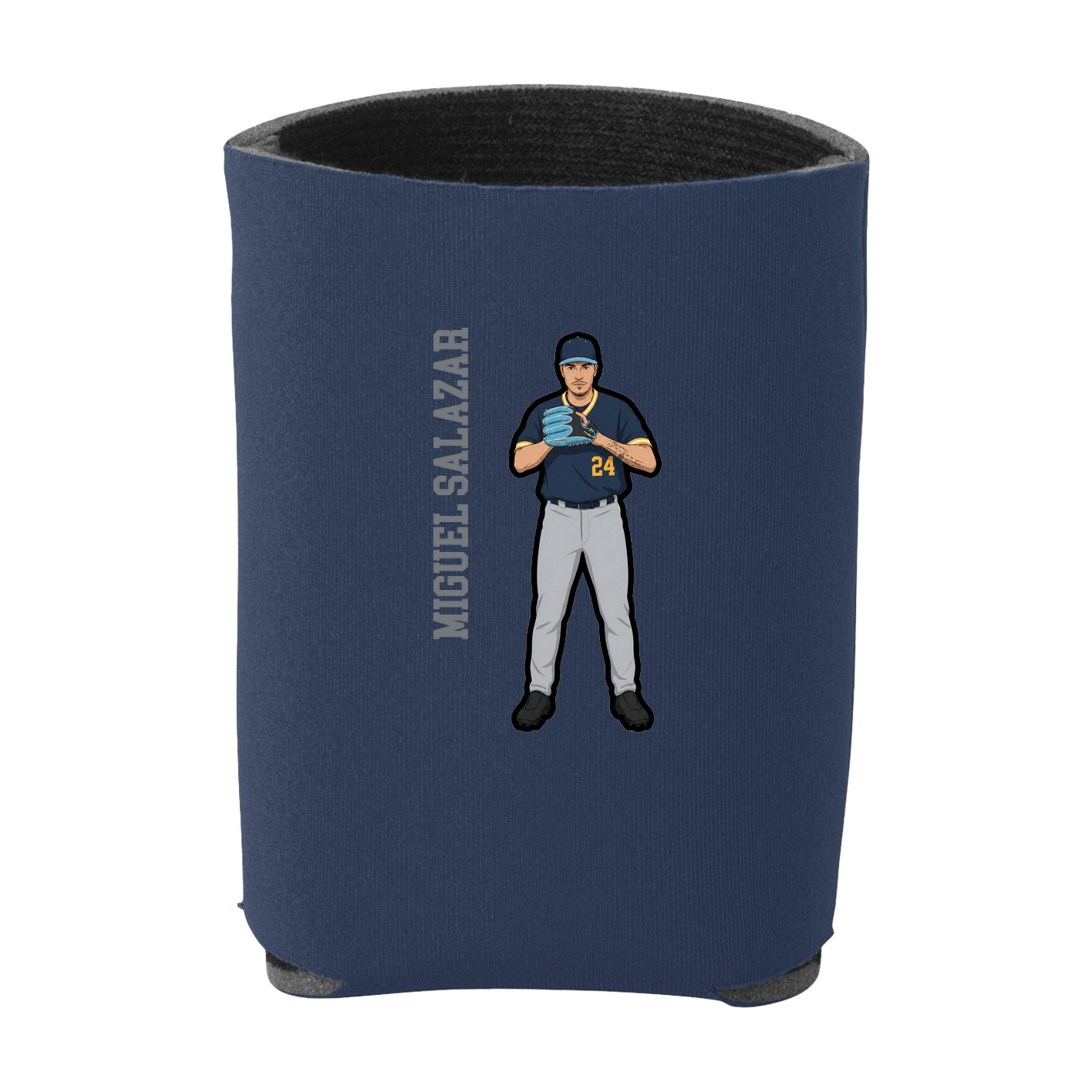 Can Holder — Name Vertical in Navy