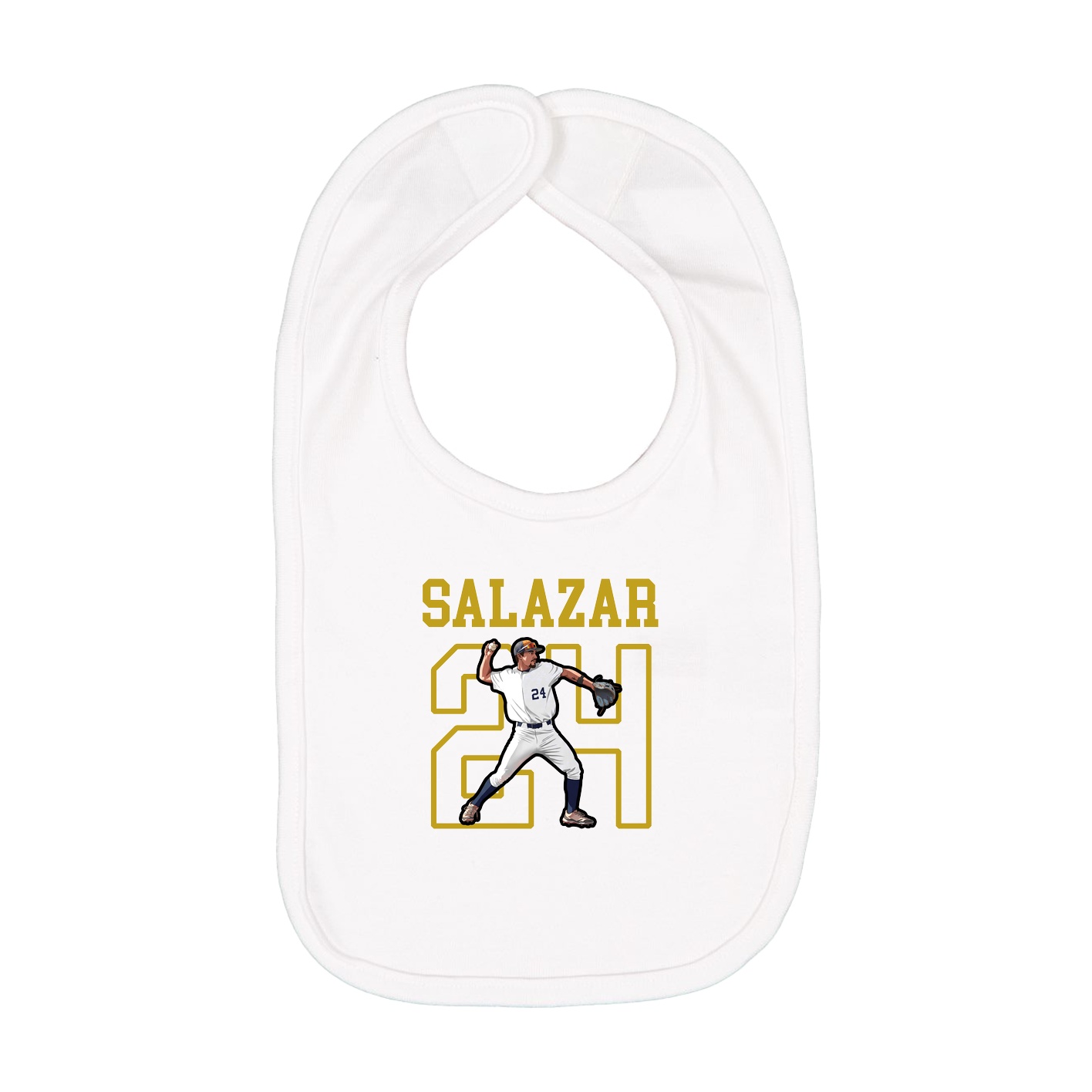 Infant Bib — Shirsey in White