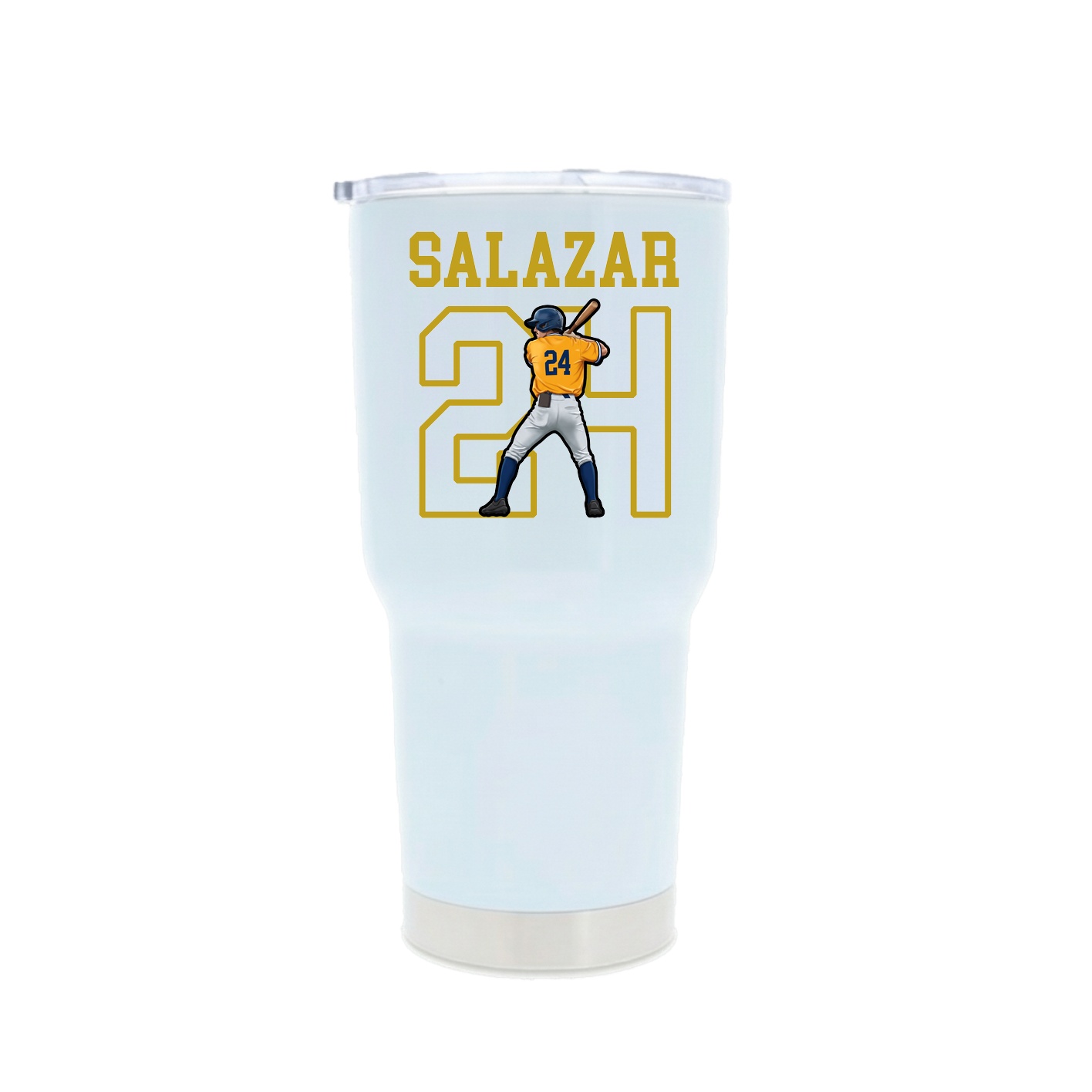 30oz Stainless Steel Tumbler — Shirsey in White