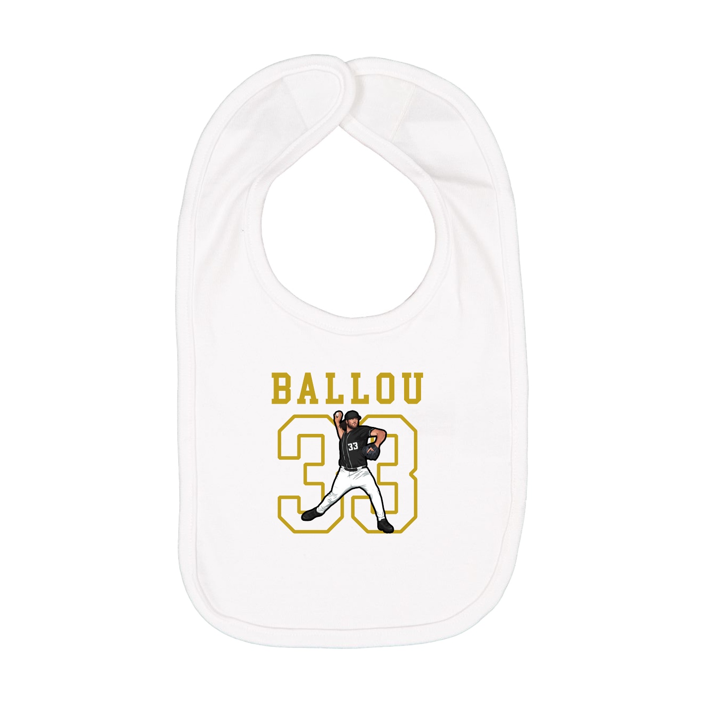 Infant Bib — Shirsey in White