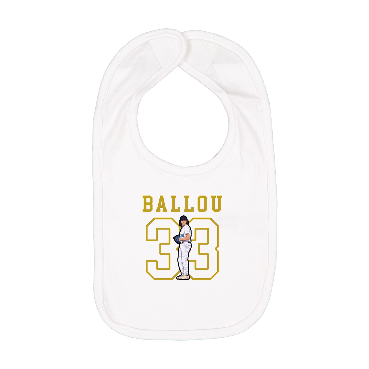 Infant Bib — Shirsey in White