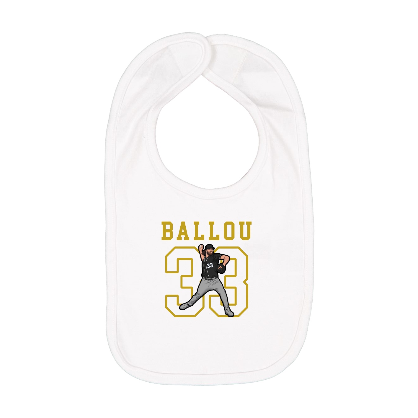 Infant Bib — Shirsey in White