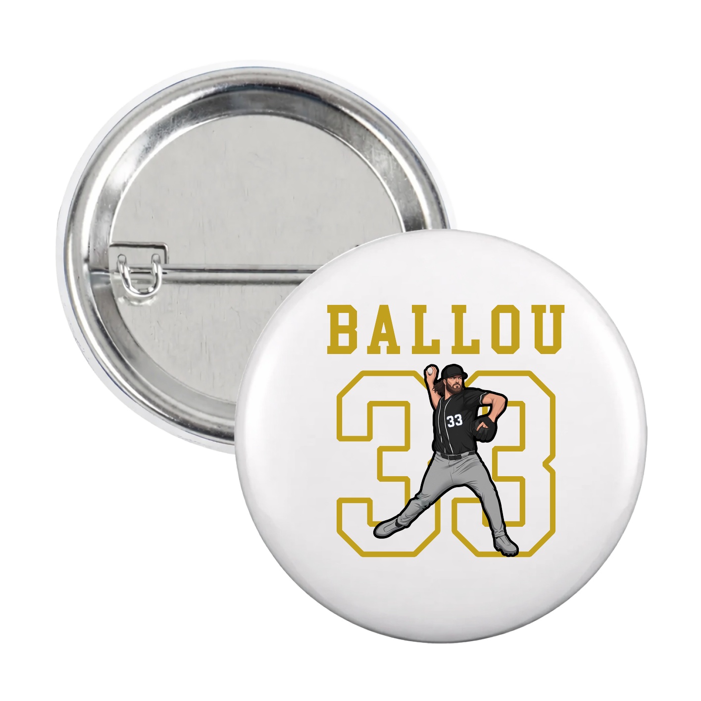 Game Day Button — Shirsey in White