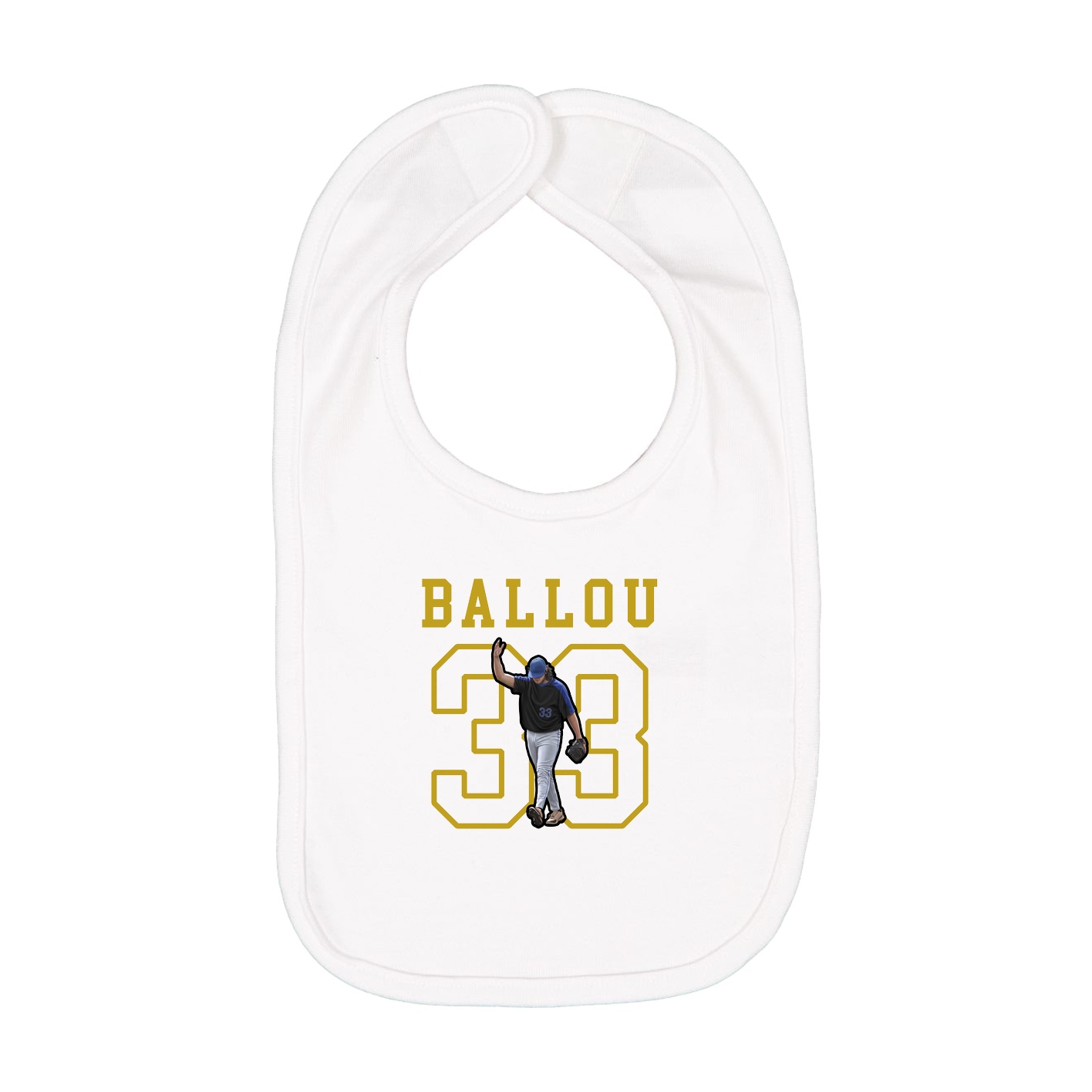 Infant Bib — Shirsey in White
