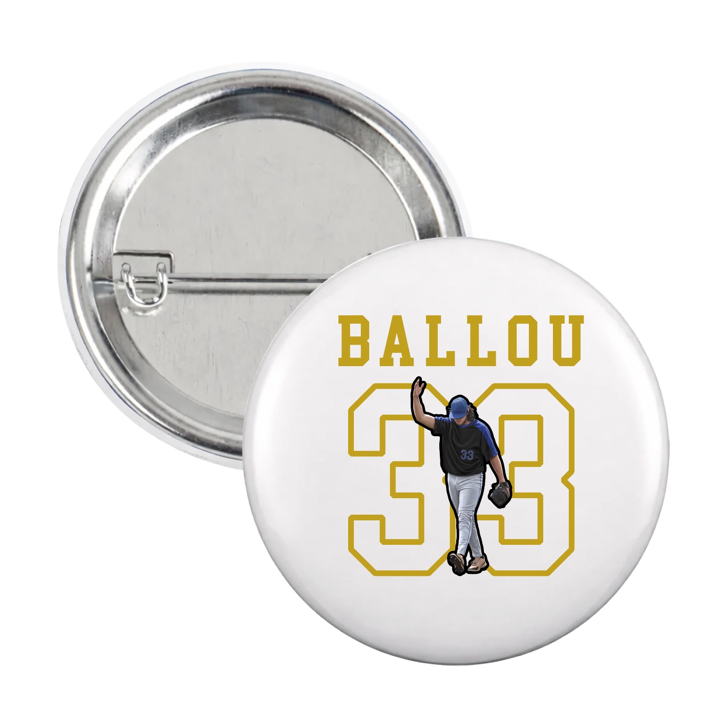 Game Day Button — Shirsey in White